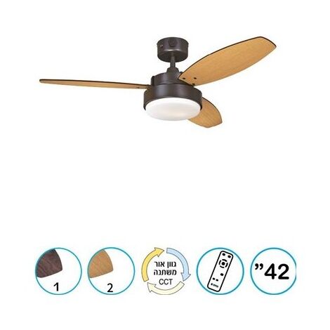 מאוורר תקרה Alloy 42'' CCT עם שלט Westinghouse למכירה , 7 image