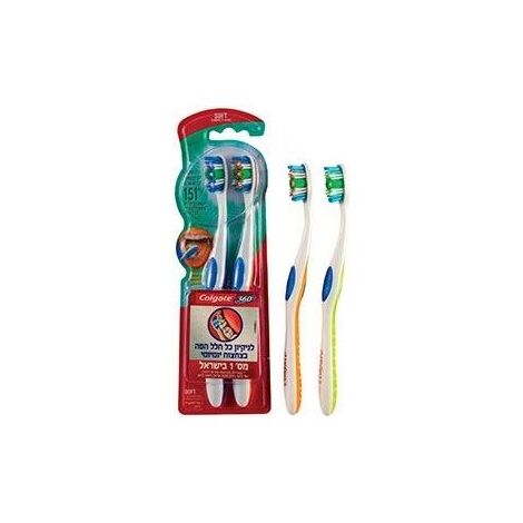 מברשת שיניים מברשת שיניים 360 סופט, זוג Colgate למכירה , 3 image