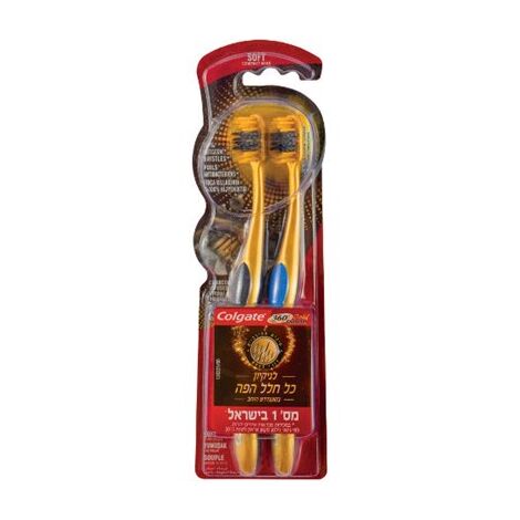מברשת שיניים מברשת שיניים 360 גולד פחם Colgate למכירה , 2 image