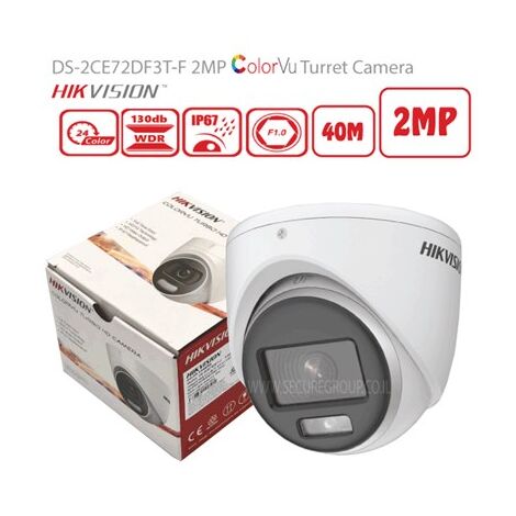 מצלמת כיפה Hikvision DS-2CE72DF3T-F HD למכירה , 3 image