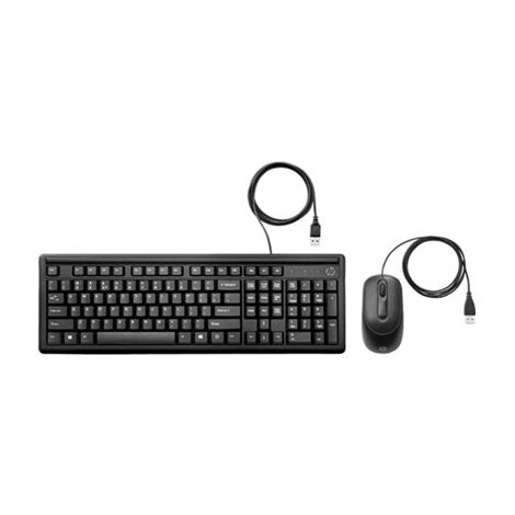 מקלדת ועכבר HP Wired Keyboard and Mouse 160 6HD76AA למכירה 
