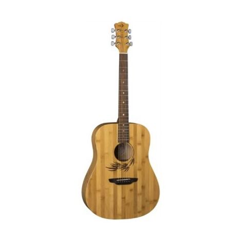 גיטרה אקוסטית LUNA GUITARS Woodland Bamboo Dread למכירה , 2 image