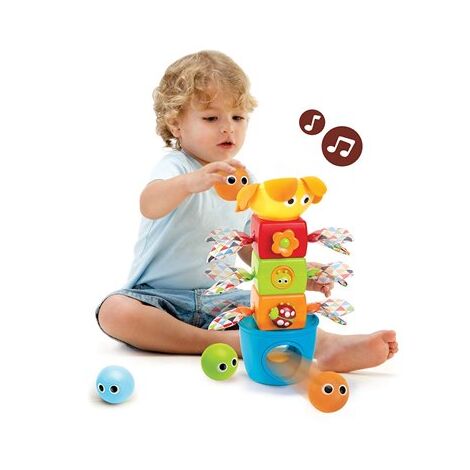 Stack Flap 'N' Tumble מגדל קוביות וכדורים מוזיקאלי Yookidoo למכירה , 2 image