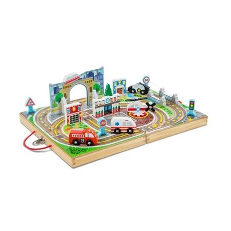 30141 ערכת רכבת בעיר הגדולה נוח לנסיעה Melissa & Doug למכירה , 2 image