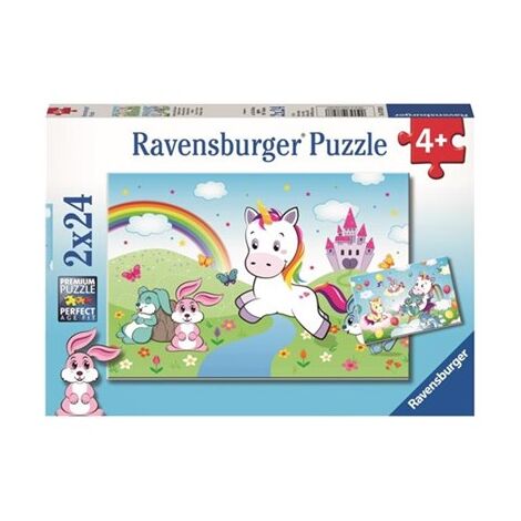 פאזל Fabulous Unicorn 2x24 07828 חלקים Ravensburger למכירה , 2 image