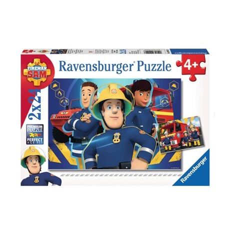 פאזל Fireman Sam 2X24 09042 חלקים Ravensburger למכירה , 2 image