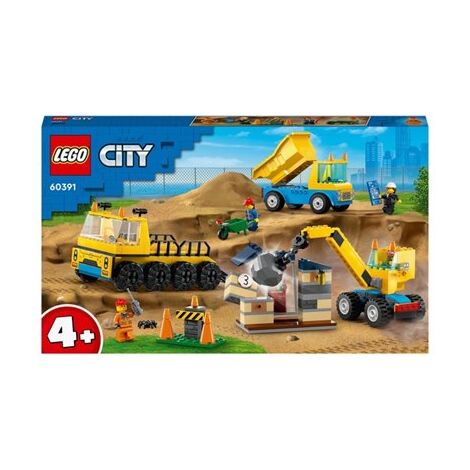Lego לגו  60391 Construction Trucks and Wrecking Ball Crane למכירה , 3 image