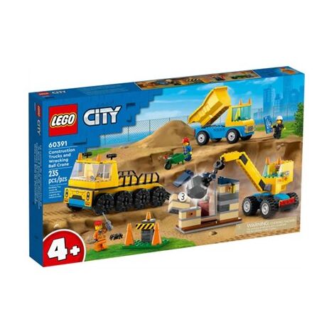 Lego לגו  60391 Construction Trucks and Wrecking Ball Crane למכירה , 2 image