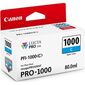 מיכל דיו ציאן / כחול  Canon PFI1000C קנון למכירה , 2 image