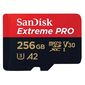 כרטיס זיכרון SanDisk Extreme Pro Extreme PRO microSDXC SDSQXCD-256G 256GB Micro SD סנדיסק למכירה , 2 image
