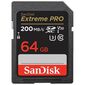כרטיס זיכרון SanDisk Extreme Pro Extreme PRO 64GB SDHC SDSDXXU-064G-GN4IN 64GB SD UHS-I סנדיסק למכירה , 2 image