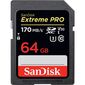 כרטיס זיכרון SanDisk Extreme Pro Extreme Pro SDXC 64GB SDSDXXY-064G 64GB SD UHS-I סנדיסק למכירה 