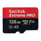 כרטיס זיכרון SanDisk Extreme Pro Extreme PRO microSDXC SDSQXCD-128G 128GB Micro SD סנדיסק למכירה , 2 image