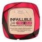 פודרה Loreal Infallible 24 Hour Fresh Wear Foundation Powder 20 Ivory למכירה 